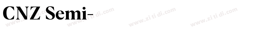 CNZ Semi字体转换